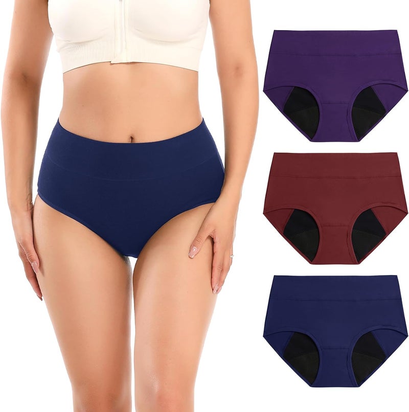 Molasus Incontinence Underwear for Women Absorbency Period Leakproof Panties - Image 1